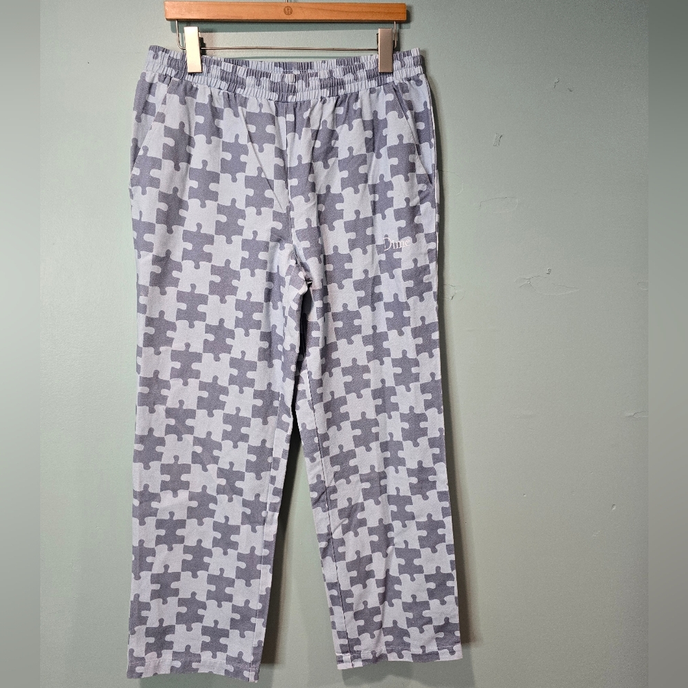 Dime Skateboarding Streetwear Puzzle Piece Cotton Twill Pants Size M